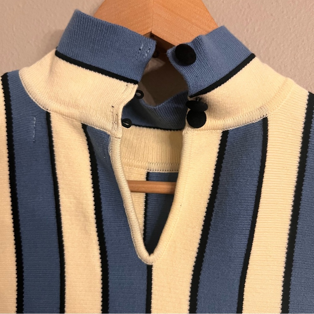 EVA FRANCO | Anthro Mock Neck Mini Dress - Picture 7 of 7